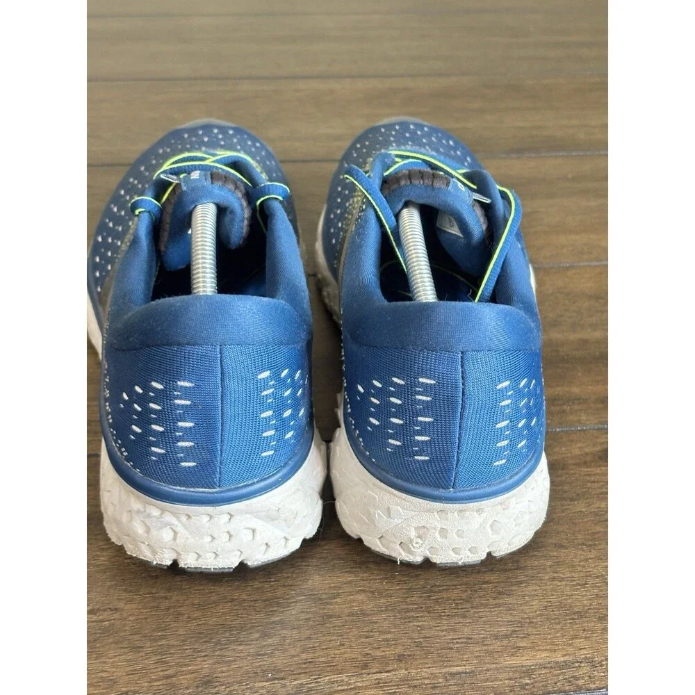 Brooks Men’s Glycerin 16 Size 12.5, Blue & Yellow Running tech Shoes, DNA